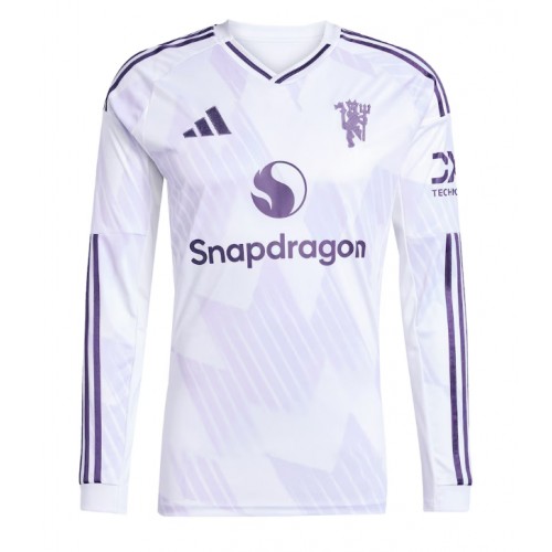 Manchester United Bortatröja 2025-26 Långärmad Manchester United Bortatröja 2025-26 Långärmad